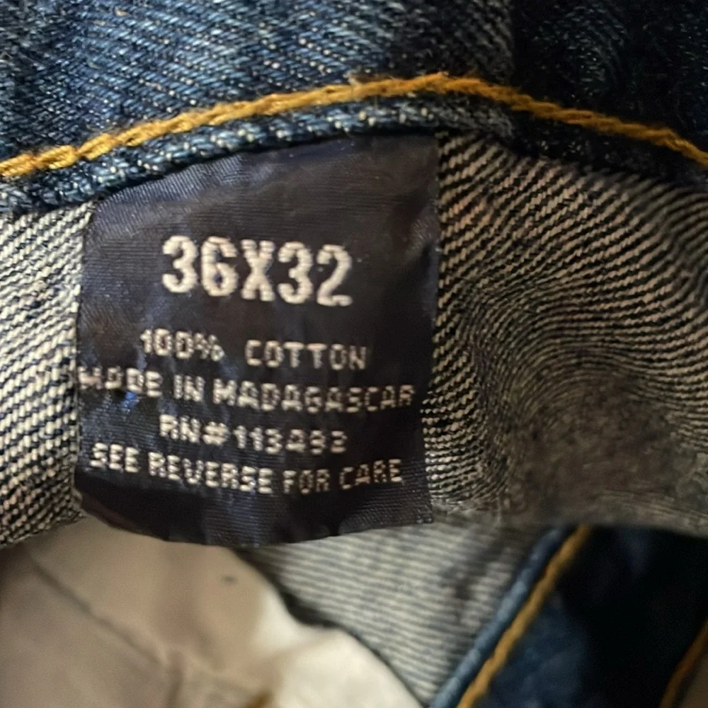 Cogimex Full‎ Blue Original Jeans Relaxed Fit Straight Leg Jeans 36x32